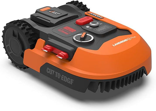 WORX Landroid Plus WR165E Mähroboter mit Begrenzungskabel für Gärten bis 500m² (AIA Navigation, App Steuerung, WLAN, Bluetooth und schwimmendem Mähwerk - max Steigung: 35%)