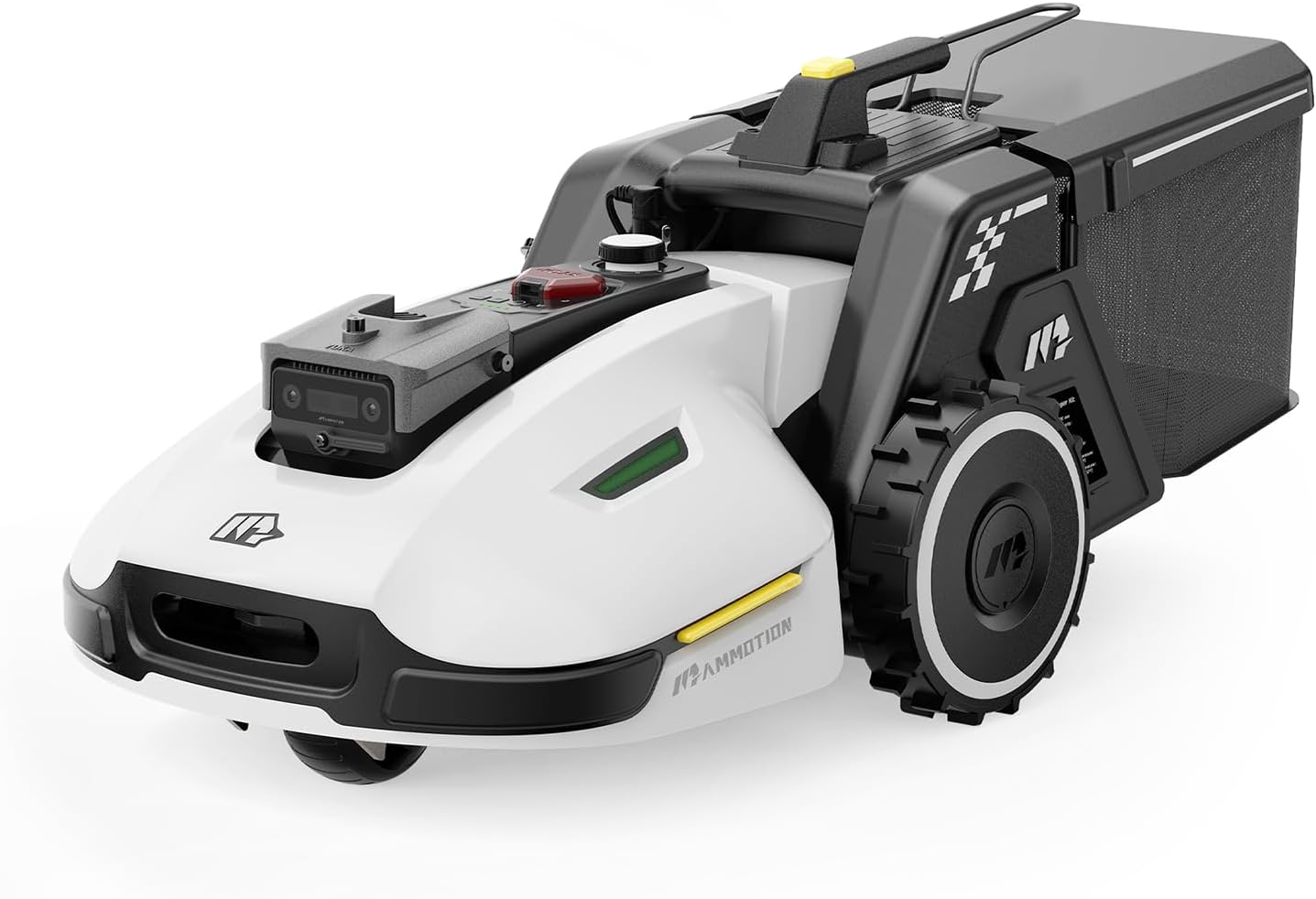 MAMMOTION YUKA 2000 Mähroboter mit Kehrmaschine, NetRTK+Vision, Keine RTK-Antenne erforderlich, Auto-Kartierung, Empf. 2000m², Max. 2800m², mit 4G-Modul, 80% Steigung